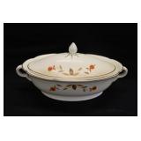 Hall's Jewel Tea Autumn Leaf Covered Oval Vegetabl