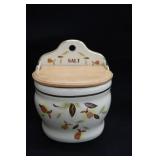 Hall's Jewel Tea Autumn  Leaf Salt Box