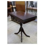 Duncan Phyfe Style  Flip Top Swivel Game Table