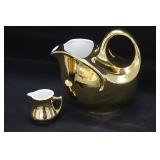 Hall China Golden Glo Streamline Pitcher & Corresp
