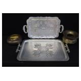 Hammered Aluminum Trays & Sputum