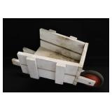 Primitive Wood Wheelborrow Lawn Decoration