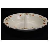 Hall's Jewel Tea Autumn Leaf Divided Oval Vegetabl