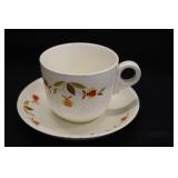 Hall's Jewel Tea Autumn  Leaf Cup & Saucer