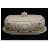 Hall's Jewel Tea Autumn Leaf  Nautilus Butter Dish