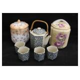Biscuit Jars & Tea Set