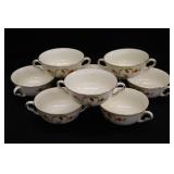 Hall's Jewel Tea Autumn Leaf Cream Soup Bowls