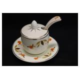 Hall's Jewel Tea Autumn Leaf Covered Marmalade Jar