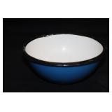 6' Blue Enamel Bowl