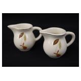 Jewel Tea Autumn Leaf 2' Creamers.