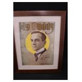 Vintage 'My Buddy' Sheet Music Framed Picture