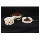 Jewel Tea Autumn Leaf Pattern Pots & Pans