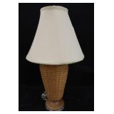 Wood & Wicker Decorative Lamp