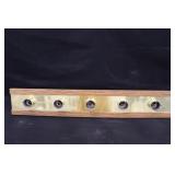 36' Wood & Brass Vanity Light