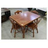 Table & 4 Chairs w/ Extending Leaves