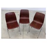 Vintage Wooded Stacking Chairs