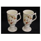 Hall's Jewel Tea Autumn  Leaf Irish Coffee Mugs