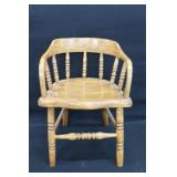 Antique Child's Saloon Style Captain's Chair