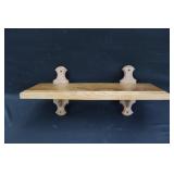 25' Walnut Clock Shelf