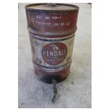 Vintage Kendall 'The 2000 Mile' 5 Gal. Oil Drum
