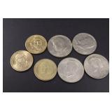 Presidential $1's & 1970's Kennedy Halves