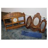 Shelves & Clock Shelf