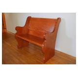 39" Oak Pew