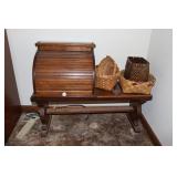 Breadbox, Baskets, & Bench