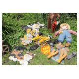 Assorted Painted Wood Decorations