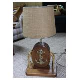Handcrafted Nautical Clock & Pulley Lamp