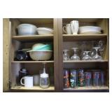 Assorted Glasses & Kitchen Items
