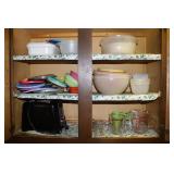 Glass Measuring Cups, Toaster, & Storage Container