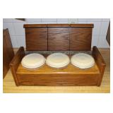 Oak Countertop Cannister Bin