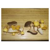 Vintage Syroco Mushroom Wall Hangings