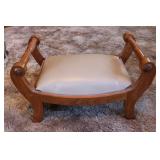 Decorative Wood Footstool