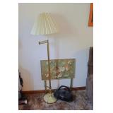Floor Lamp, Radio, & TV Tray