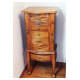 Solid Oak Jewelry Armoire