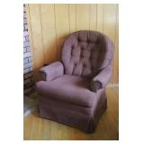 Maroon Swivel Rocker