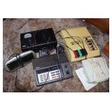 Alarm Clocks, Bearcat Scanner, & Tape Recorder