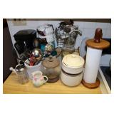 Coffee Maker, Utensils, Etc.