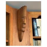 15" Carved Wood Face