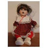 Vintage Porcelain Doll named 'Pumpkin'