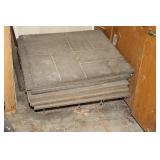 3/4'x 24'x24' Rubber Work Space Pads