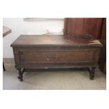 Antique Veneer Cedar Chest