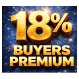 18% Buyer's Premium On All Items