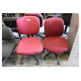 Burgundy Rolling & Swivel Desk Chairs