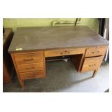 Oak 30'x54'x30' Office Laminate Top Desk