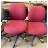 Burgundy Rolling & Swivel Desk Chairs