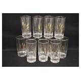Vintage Gold Wheat Tumblers