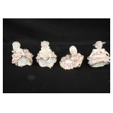 Vintage Pink Ruffled Lefton Ceramic Porcelain